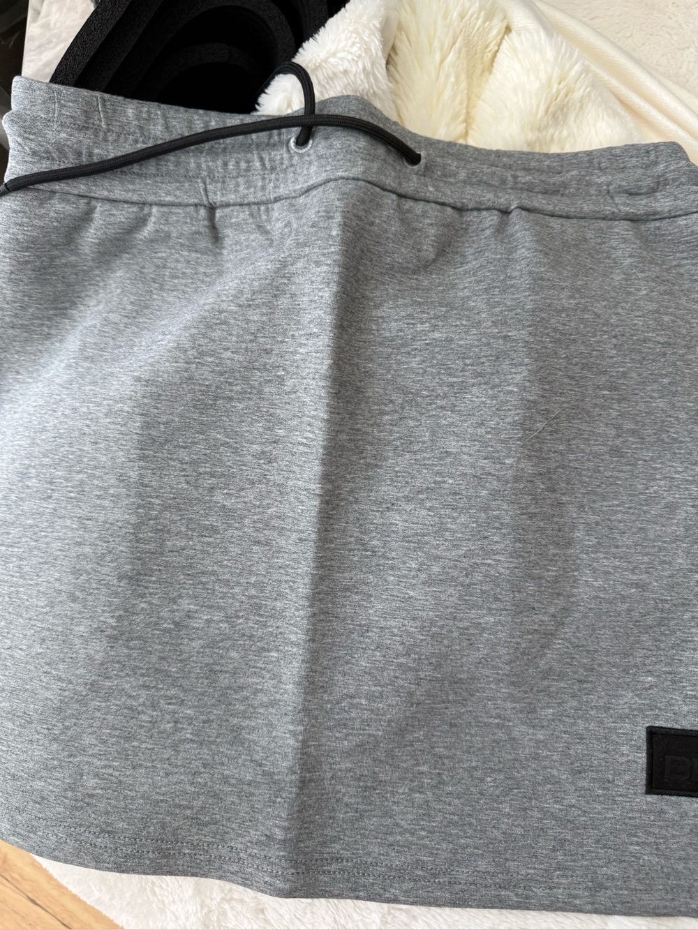 Active USA Women's Heather Gray Hybrid Skirt